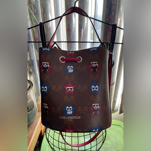 Karl Lagerfeld Paris “Maybelle” Collection Bucket Bag - Picture 8 of 11